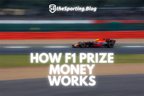 formula 1 prize money amount.